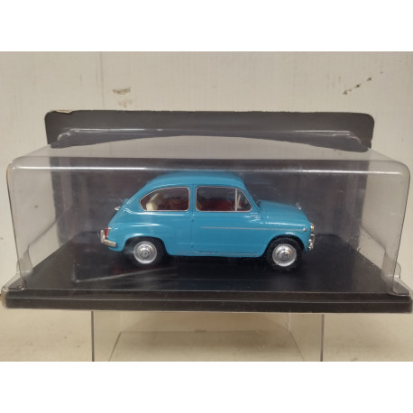 FIAT 600 (SEAT 600) BLUE 1:43 SALVAT IXO