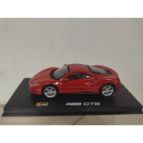 FERRARI 488 GTB RED 1:43 BBURAGO