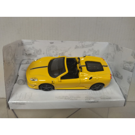 FERRARI SCUDERIA SPIDER 16M YELLOW RACE & PLAY 1:43 BBURAGO