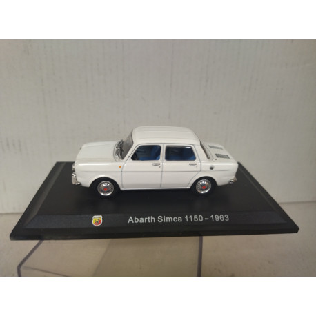 ABARTH SIMCA 1150 1963 WHITE 1:43 METRO HACHETTE