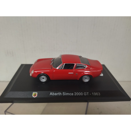 ABARTH SIMCA 2000 1963 GT RED 1:43 METRO HACHETTE