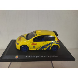 FIAT PUNTO S1600 2002 RALLY YELLOW 1:43 METRO HACHETTE