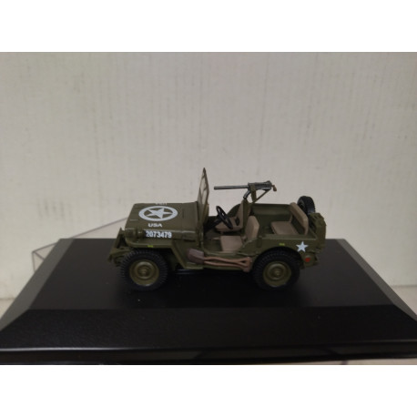 JEEP WILLYS MB + GUN US ARMY WW 2 1:43 ALTAYA IXO CAJA NO ORIGINAL