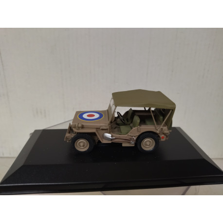 WILLYS MB JEEP 1943 4th ARMOURED BRIGADE WW 2 1:43 ALTAYA IXO CAJA NO ORIGINAL