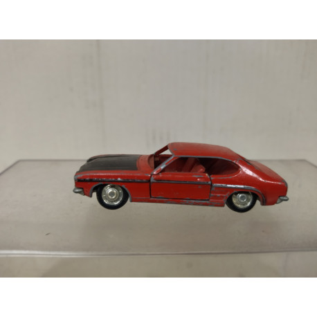 FORD CAPRI GT 1700 RED/BLACK 1:66/apx 1:64 SCHUCO 816 NO BOX