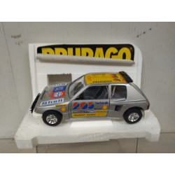 PEUGEOT 205 T16 RALLY SILVER 1:25 BBURAGO