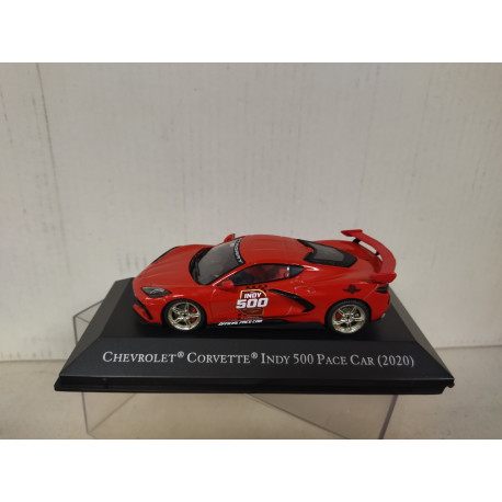 CHEVROLET CORVETTE C8 2020 INDY 500 PACE CAR AMERICAN CARS 1:43 ALTAYA IXO