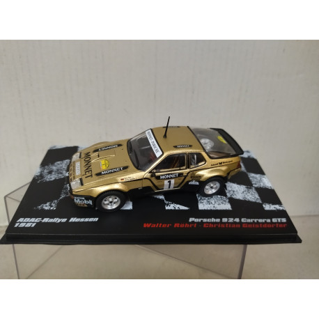 PORSCHE 924 1981 CARRERA GTS RALLY ADAC HESSEN W.ROHRL 1:43 ALTAYA IXO