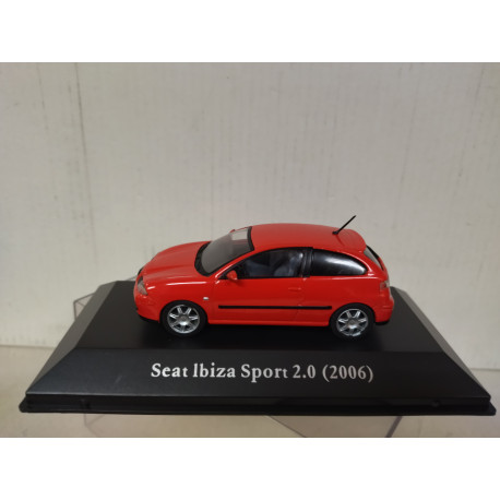 SEAT IBIZA 2006 SPORT 2.0 RED MEMORABLES MEXICO 1:43 DeAGOSTINI IXO