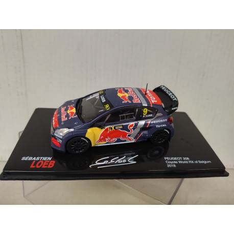 PEUGEOT 208 WRX 2018 WORLD RALLY RX BELGIUM LOEB 1:43 ALTAYA IXO