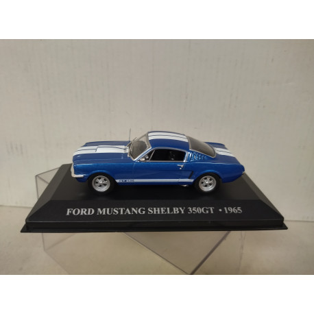 FORD MUSTANG SHELBY 1965 GT-350H BLUE/WHITE 1:43 DeAGOSTINI IXO