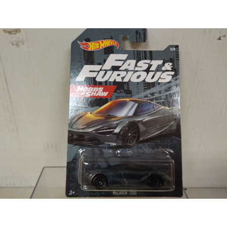 MCLAREN 720S FAST & FURIOUS 3/5 HOBBS & SHAW 1:64 HOT WHEELS