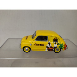 SEAT 600 D 1963 COMERCIAL COLA CAO 1:43 SALVAT SOLIDO NO BOX