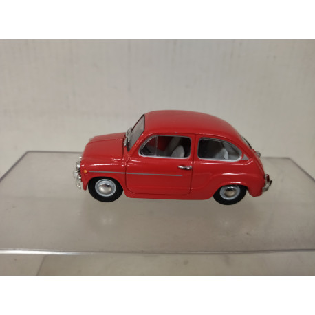 SEAT 600 L 1973 ESPECIAL ROJO 1:43 SALVAT SOLIDO NO BOX