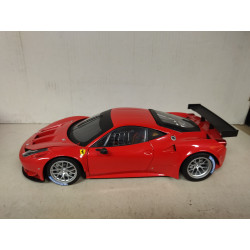 FERRARI 458 ITALIA GT2 RED 1:18 HOT WHEELS ELITE