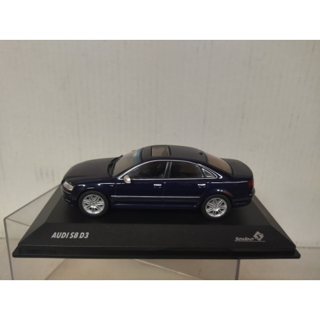 AUDI S8 D3 NIGHT BLUE PEARL 1:43 SOLIDO S4313303