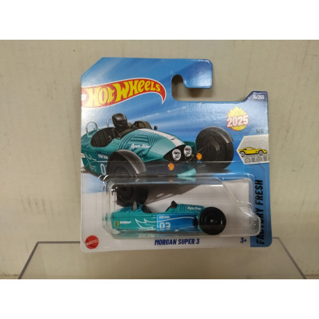 MORGAN SUPER 3 BLUE/GREEN 1/5 FACTORY FRESH 1:64 HOT WHEELS