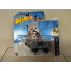 MINECART GREY MINECRAFT 15 YEARS 8/10 SCREEN TIME 1:64 HOT WHEELS