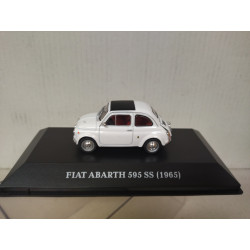 FIAT ABARTH 595 SS 1965 WHITE MICROCARS 1:43 ALTAYA IXO