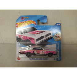 DODGE CHARGER 1974 BRAZILIAN PINK 3/10 CELEBRATION RACERS 1:64 HOT WHEELS