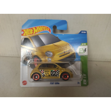 FIAT 500e GOLD 3/10 EV 1:64 HOT WHEELS