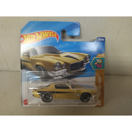 CHEVROLET CAMARO 1970 RS GOLD 4/10 70´S VS 90´S 1:64 HOT WHEELS