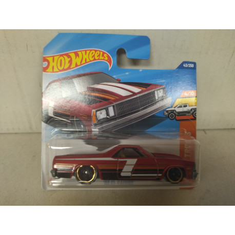 CHEVROLET EL CAMINO 1980 RED 4/10 HOT TRUCKS 1:64 HOT WHEELS