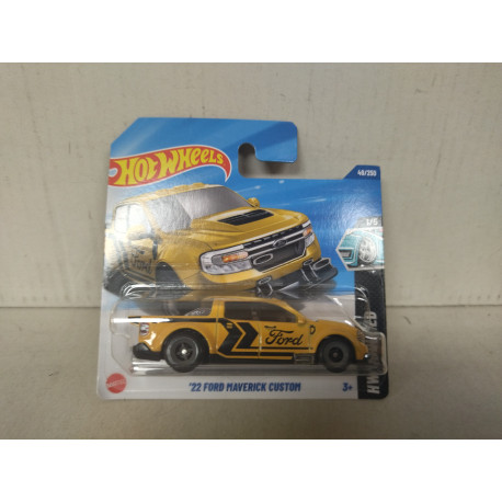 FORD MAVERICK 2022 CUSTOM YELLOW 1/5 MODIFIED 1:64 HOT WHEELS