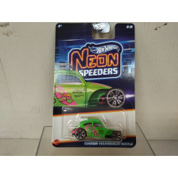 VOLKSWAGEN BEETLE CUSTOM 2/8 NEON 1:64 HOT WHEELS