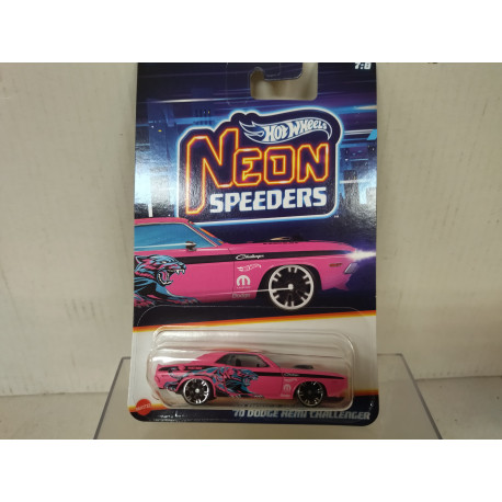 DODGE CHALLENGER 1970 HEMI 7/8 NEON 1:64 HOT WHEELS