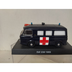 FIAT 238 1969 AMBULANCE CARABINIERE 1:43 DeAGOSTINI OPEN BLISTER