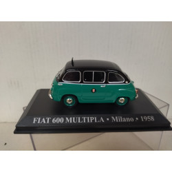 FIAT 600 MULTIPLA 1958 TAXI MILANO 1:43 ALTAYA IXO HARD BOX