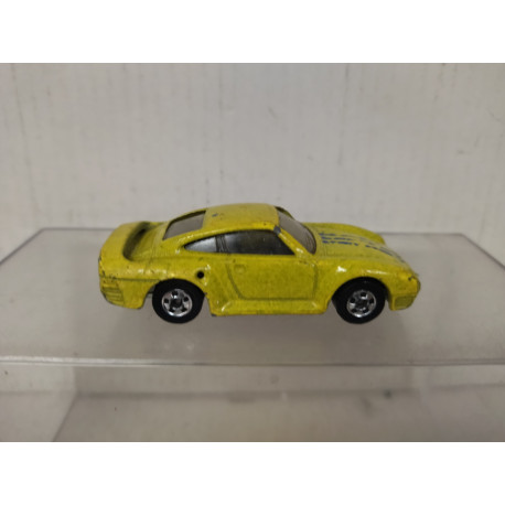 PORSCHE 959 YELLOW (2) 1:64 HOT WHEELS MALAYSIA NO BOX