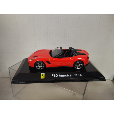 FERRARI F60 AMERICA 2014 OPEN RED SUPERCARS 1:43 SALVAT IXO