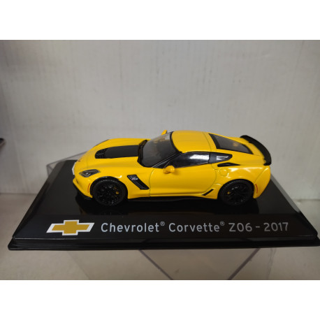 CHEVROLET CORVETTE C7 2017 Z06 YELLOW/BLACK SUPERCARS 1:43 SALVAT IXO