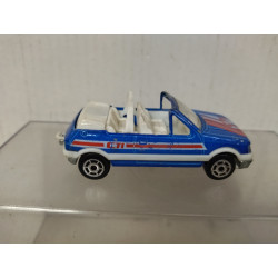 PEUGEOT 205 CTi BLUE 1:53/apx 1:64 MAJORETTE 281 NO BOX