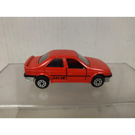 PEUGEOT 405 Mi16 RED (2) 1:62/apx 1:64 MAJORETTE 218 NO BOX