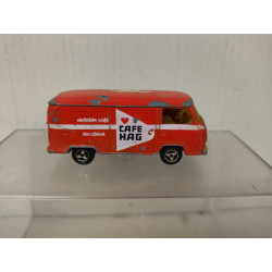 VOLKSWAGEN T2 PANEL CAFE HAG (3) 1:60/apx 1:64 MAJORETTE 244 NO BOX