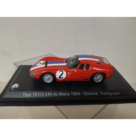 MASERATI TIPO 151/3 1964 24 H LE MANS SIMONE-TRINGTINANT 1:43 LEO MODELS