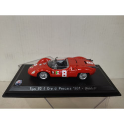 MASERATI TIPO 63 1961 4 ORE PESCARA BONNIER 1:43 LEO MODELS