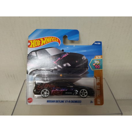 NISSAN SKYLINE GT-R BCNR33 8/10 70´S VS 90´S 1:64 HOT WHEELS