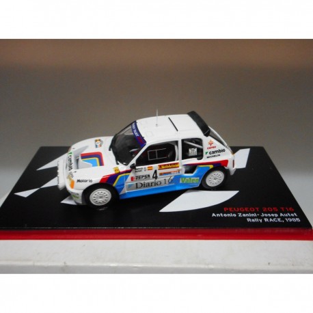 PEUGEOT 205 T16 RALLY RACE 1985 ZANINI ALTAYA IXO 1:43