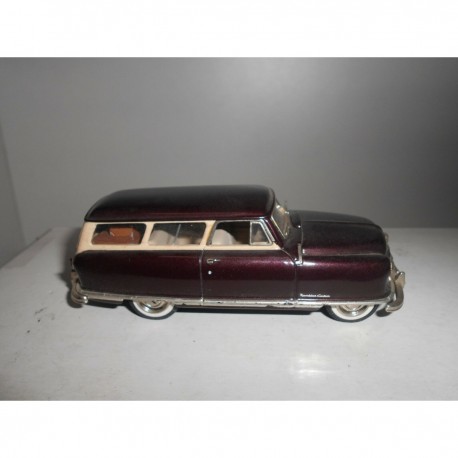 NASH RAMBLER WOODY WAGON 1950 MAROON MOTOR CITY USA GOLD MCG-001 1:43