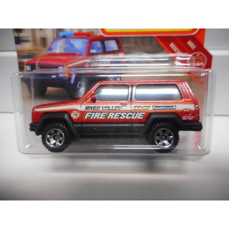 JEEP CHEROKEE POLICE FIRE RESCUE MATCHBOX BCN STOCK CARS