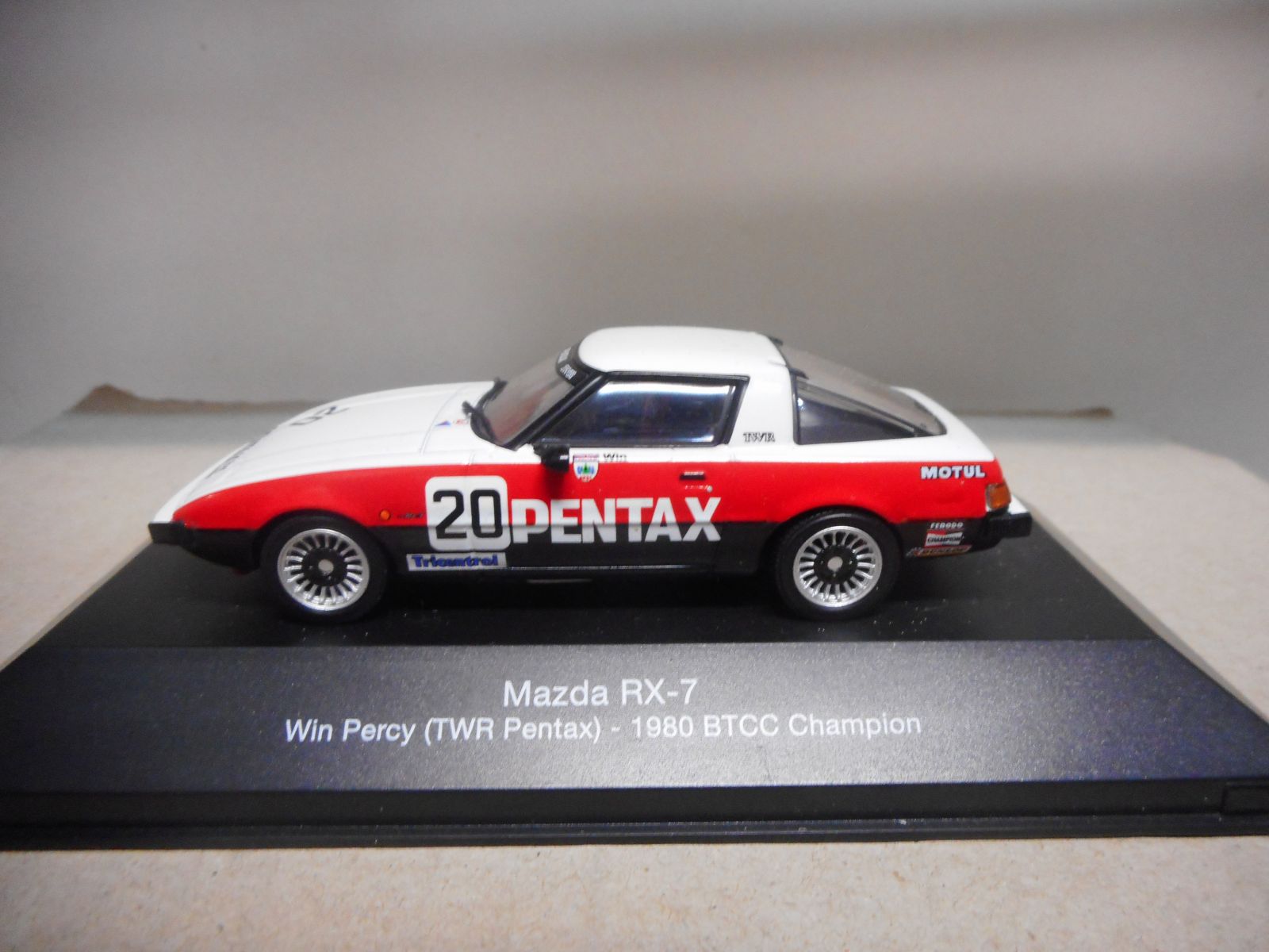 MAZDA RX-7 1980 BTCC CHAMPION ATLAS IXO 1:43 - BCN STOCK CARS