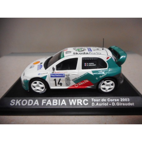 SKODA FABIA WRC RALLY TOUR CORSE 2003 AURIOL ALTAYA IXO 1:43