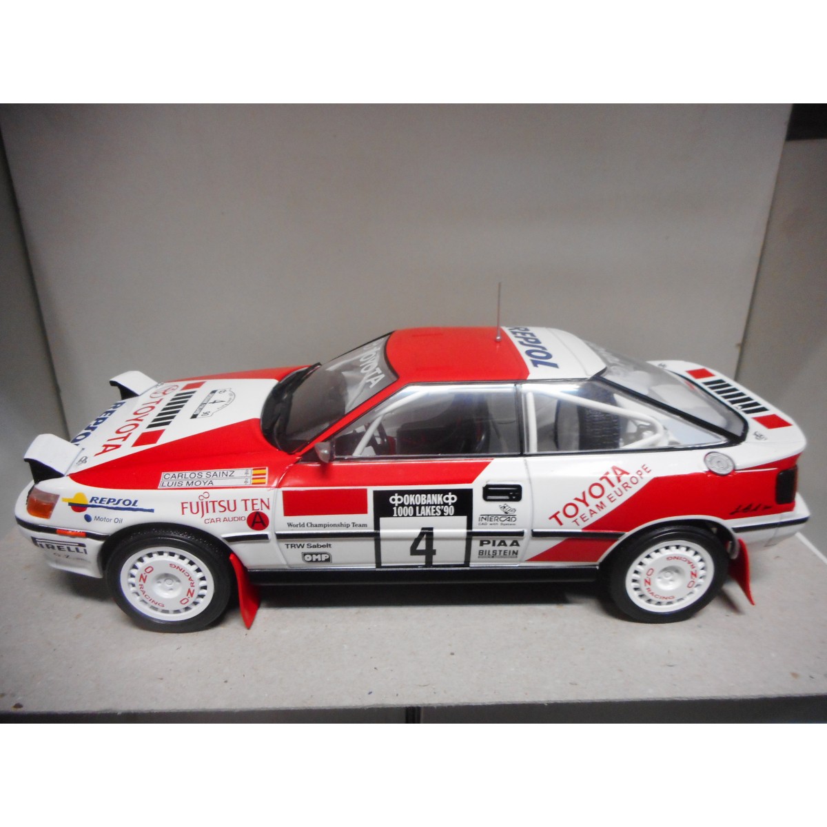 TOYOTA CELICA GT-FOUR ST165 RALLY 1000 LAKES 1990 C.SAINZ 1:18 ALTAYA ...