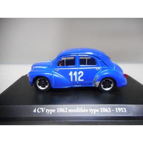 RENAULT 4CV R1062/1063 MODIFIÉE 1953 1:43 HACHETTE ELIGOR