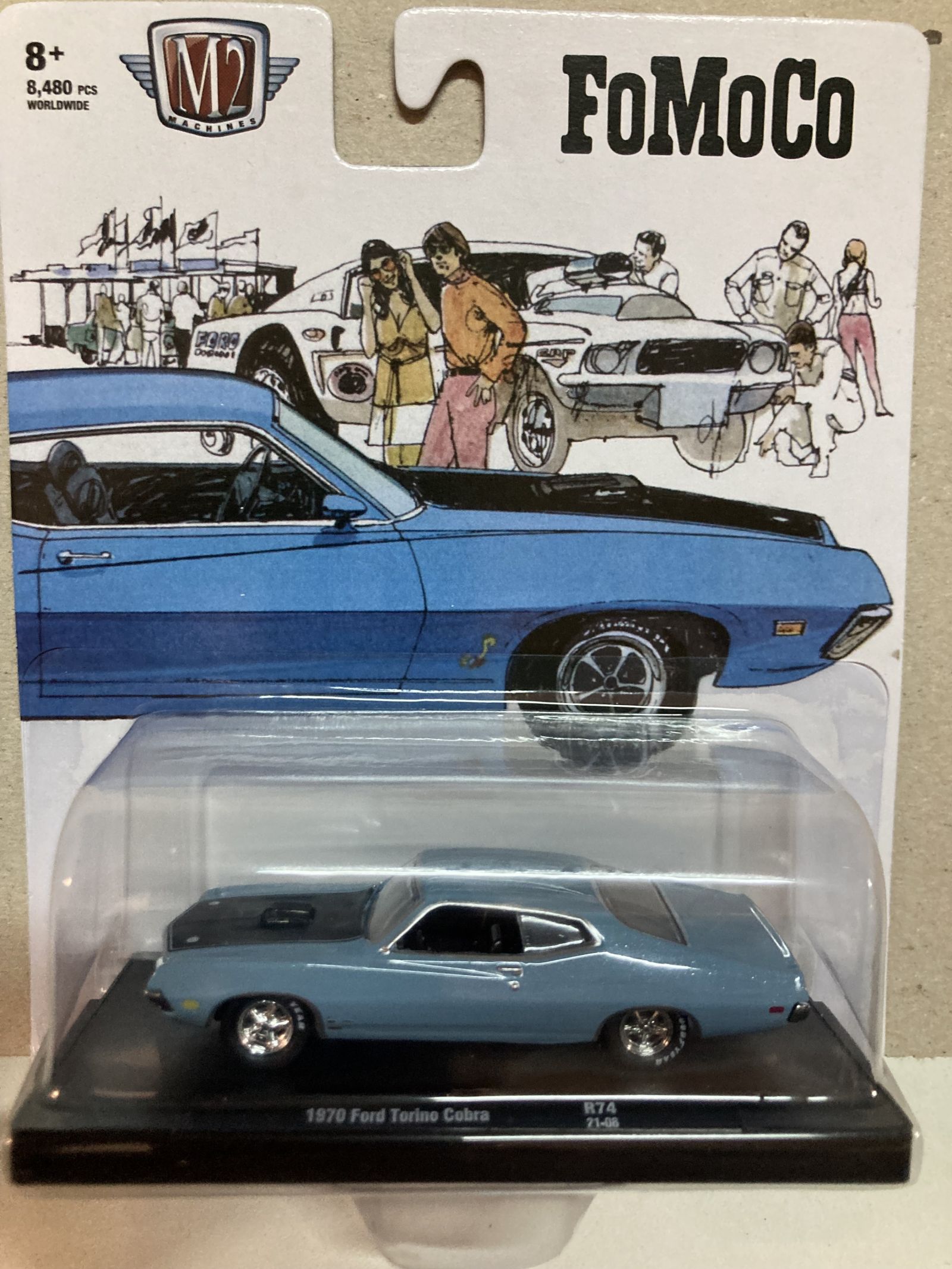 FORD TORINO COBRA 1970 FOMOCO 1:64 M2 MACHINES - BCN STOCK CARS