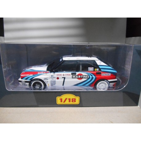 LANCIA DELTA HF INTEGRALE 16V RALLY MONTE CARLO 1990 AURIOL 1:18 ALTAYA IXO